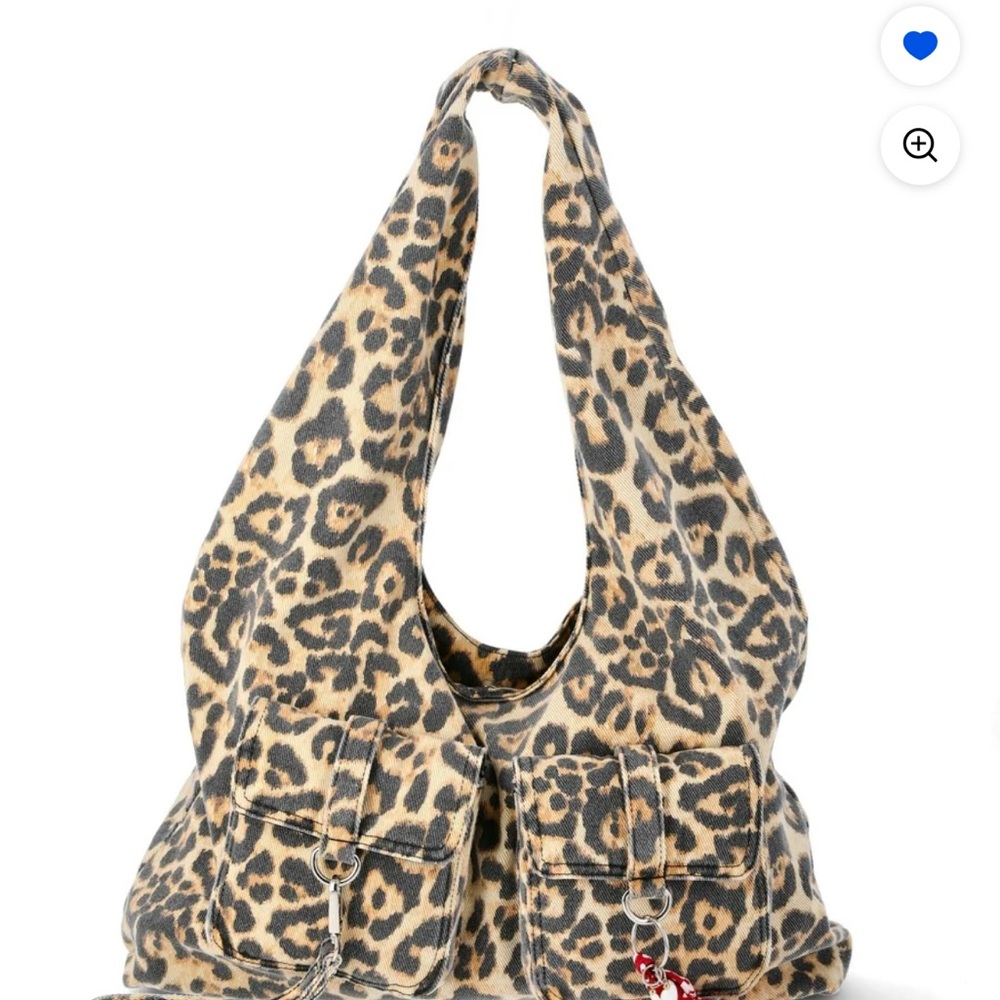 no boundaries leopard hobo bag